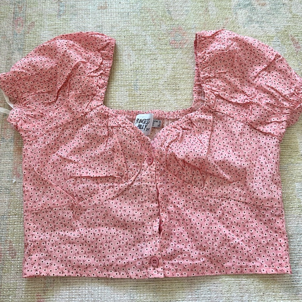 Princess Polly floral cropped top